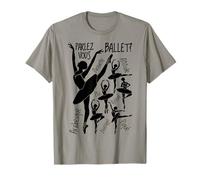 Ballerina Parlez Vous Danseuse de Ballet Danseurs Françaises T-Shirt