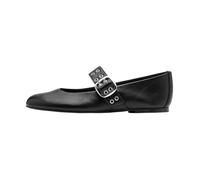 Ballerine à Bride - Tamaris - Noir - Dessus Synthétique - Confort Exceptionnel - Talon Plat 41