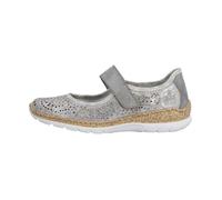 Rieker Ballerine N4299 à Scratches Argent Taille 39