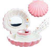 Ballerine Boîte À Bijoux Fille Shells Boîte À Musique Avec Miroir Avec Mélodie Fille Cadeau D'anniversaire