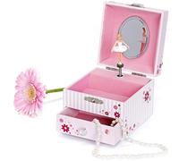 Ballerine - Boîte À Musique Fille - Boite À Bijoux Musicale Phosphorescente - Idéal Cadeau Naissance, Anniversaire Ou Bapteme Fille - Brille Dans La Nuit - Musique Le Lac Des Cygnes