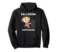 Ballerine Cappuccino Piano Mignon Italien Brainrot Meme Girls Sweat à Capuche