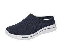 Ballerine Chaussures Femme 42 Port Externe Confortable Polyvalent Léger Respirant UN Repose-Pieds Mesh Demi-Pantoufles Femme Chaussures Femmes Baskets Imperméables, bleu, 43 EU