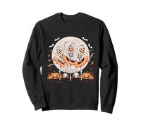 Ballerine, citrouille, squelette, effrayant, Halloween, hommes, femmes, garçons et filles Sweatshirt