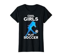 Ballerine de Football pour Filles Qui Jouent au Football T-Shirt