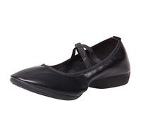 Ballerine Femme Talon Chaussures Barre Au Sol Demi Pointe Danse Classique Confortable De Latine Chausson Fille Entraînement Intensif Chaussure Mariage Chaussons Jazz Cha Le Noir 39