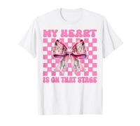 Ballerine Girl Mom Ballet Dance Mon cœur est sur cette scène T-Shirt