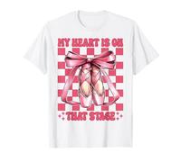 Ballerine Girl Mom Ballet Dance Mon cœur est sur cette scène T-Shirt