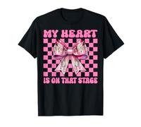 Ballerine Girl Mom Ballet Dance Mon cœur est sur cette scène T-Shirt