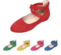 Ballerines à enfiler pour femme - Chaussures plates confortables - Ballerines pour femme - Bout rond - Ballerines fermées - Chaussures d'extérieur élégantes - Chaussures de danse douces - Pour les
