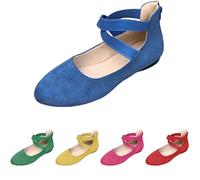 Ballerines à enfiler pour femme - Chaussures plates confortables - Ballerines pour femme - Bout rond - Ballerines fermées - Chaussures d'extérieur élégantes - Chaussures de danse douces - Pour les