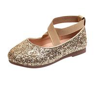 Ballerines à paillettes pour fille - Élégantes - Mary Jane - Chaussures basses - Chaussures de mariage - Chaussures de soirée - Chaussures plates - Escarpins Cosplay - Costume de performance