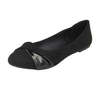 Femmes Spot On Tortillon Vampire Bordure Ballerines