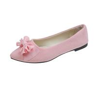Ballerines Baskets Et Chaussures De Sport Femme Chaussons Danse Jazz Moderne Chaussure en Toile Heels Chausson Post-Opération Pieds Latine Talon Barre Au Sol Confortable Rose 36