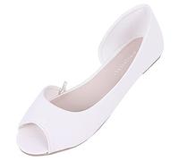 Ballerines Blanches en éco-Cuir 38 EU