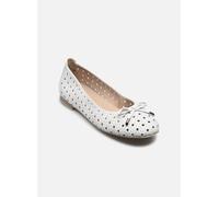 Caprice Ballerines 22109-42 N Cuir à motif perforé Femme Blanc 39