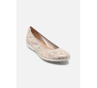 CAPRICE Ballerines Femme en Cuir, Blanc (OFFWHITE/Silv.), 39 EU