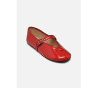 Ballerines Coach Sculpted C Crinkle Patent Leather Soft M pour Femme 36 Rouge
