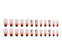 Ballerines Coffin Press sur Ongles Faux Ongles Français Acrylique Faux Ongles Adhésifs Artificiels pour Femmes Filles Acrylique Clous pour Femmes Transparent