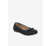 Ballerines cuir fille bleu marine 31