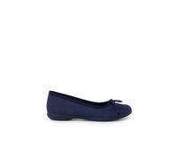 Ballerines De Cérémonie En Lin Pour Fille Bleu Marine 34