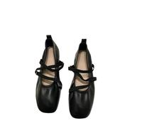 Ballerines de Printemps JJDFW Confortables pour Femmes, Bout carré, Style Mary, Double Boucle