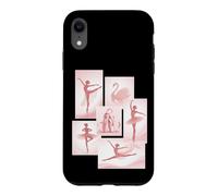 Ballerines élégantes Silhouette Collage Tutu Ballerines Coque pour iPhone XR