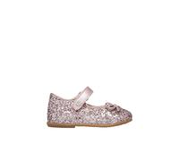 Ballerines En Cuir Et Tissu Pailleté Ballet Rose- 30