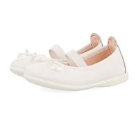Ballerines en peau couleur blanche pour fille bancigny