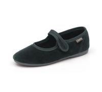 Ballerines en velours avec bride bÃ©bÃ© fille Cienta Vert 24
