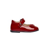 Ballerines en verni avec sangle ballet rouge foncé 19