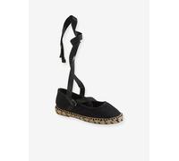 Ballerines espadrilles fille en toile noir 32