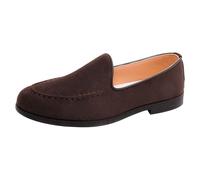 Ballerines Femme Chaussures De Ballet Elegant Légères Respirantes Mocassins Chaussures de Bateau Marche sans Lacets Bouche Peu Profonde Confortables (Coffee, 45)