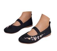 Ballerines Femme Confortable Compensées Interieur Chaussure Danse Latine Mocassin Plates Confort Chic Et Elegant Pantoufle a Enfiler Orthopédique Élégant