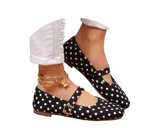 Ballerines Femme Été Confortable Ballerines De Marche Femme Élégant Décontractée Réglable Cheville Trajet Quotidien Confortable Glissière Marie Jeane Chaussures De Marche Chaussons Voyage Été