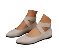 Ballerines Femme Petit Talon, Plates Souples Babies Chaussures Femme, Mocassin Confort Chic Et Elegant Pied Large Ventes Flash du Jour, Pantoufle Fermé Chaussures De Tennis Bride