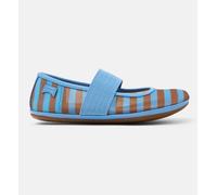 Ballerines Fille Cuir Right Kids Bleu Marron 30