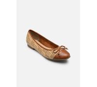 MARCO TOZZI Femmes Ballerines Semelle intérieure Feel Me Moelleuse Doublure intérieure Douce Vegan Tendance, Marron (Cognac Comb), 38 EU