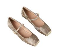 Ballerines Mary Jane Confortables À Bout Carré Pour Femmes (B,38)