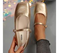 Ballerines minimalistes noires à boucle pour femmes, chaussures Mary Jane élégantes et à la mode, à porter toute l'année, convenant pour le bureau, l'école, la maison, les voyages, tenues élégantes, c