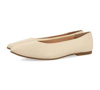 Ballerines off-white en peau à bout fin pour femme slagelse