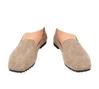 Ballerines plates légères et confortables à bout pointu et talons bas pour femme, chaussures plates à enfiler pour la plage, les voyages, les danseurs, la marche, Gris foncé, 36 EU