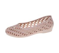 Ballerines pour femme - Ballerines plates confortables - Chaussures de loisirs - Motif tendance - Couleur unie - Simple - Cale creuse - Confortables - Antidérapantes - Ballerines pour femme, beige, 39