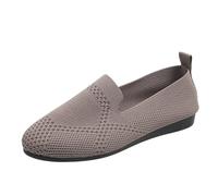 Ballerines pour femme - Confortables - Slip On - Chaussures de ballet souples - Chaussures de danse sportive - Tricot - Chaussures de travail - Chaussures de sport - Chaussures de travail - Chaussures
