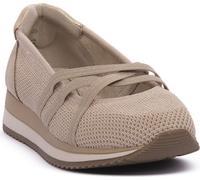 Ballerines pour femmes Jana 8-22173-42 beige-or 39