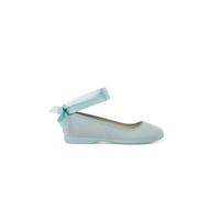 Ballerines Pour Fille Et Femme Avec Rubans En Satin Et Bride Bleu Pastel 38