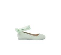 Ballerines Pour Fille Et Femme Avec Rubans En Satin Et Bride Vert Pastel 30