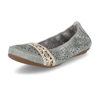 Ballerines - Rieker - 4146652 - Gris - Vert - Femme - Confortables et élégantes 38