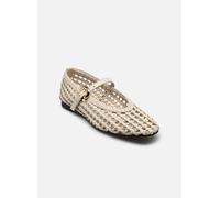 Ballerines Tommy Hilfiger WOVEN LEATHER MIX BA pour Femme 38 Beige