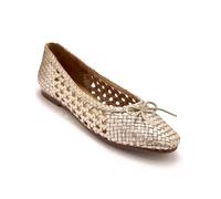 Ballerines tout cuir tressées